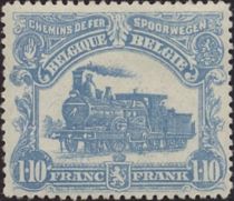 Railway Stamp: Issue of Le Havre. Locomotive "Frank"