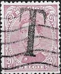 King Albert I - Overprinted with "T"