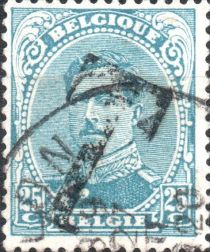 King Albert I - Overprinted with "T"