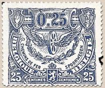 Railway Stamp: Issue of Mechelen. Winged Wheel