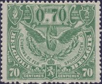 Railway Stamp: Issue of London. Winged Wheel