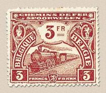 Railway Stamp: Issue of Mechelen. Locomotive