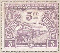 Railway Stamp: Issue of Mechelen. Locomotive