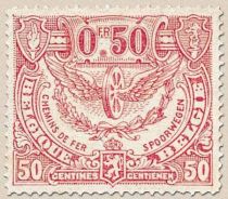 Railway Stamp: Issue of Mechelen. Winged Wheel