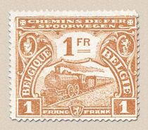 Railway Stamp: Issue of Mechelen. Locomotive