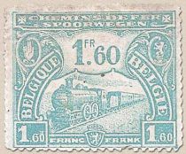 Railway Stamp: Issue of Mechelen. Locomotive