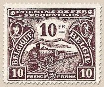 Railway Stamp: Issue of Mechelen. Locomotive