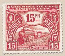 Railway Stamp: Issue of Mechelen. Locomotive