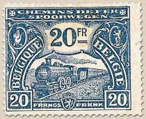 Railway Stamp: Issue of Mechelen. Locomotive