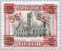 Dendermonde Town Hall - Surcharged