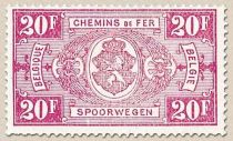 Railway Stamp: Coat of Arms, Value in Rectangle, Second Issu