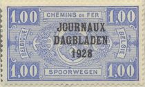 Newspaper Stamp: Overprint with 1928