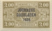 Newspaper Stamp: Overprint with 1928