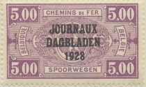 Newspaper Stamp: Overprint with 1928