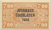 Newspaper Stamp: Overprint with 1928