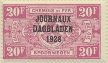 Newspaper Stamp: Overprint with 1928