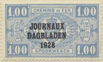 Newspaper Stamp: Overprint with 1928