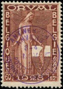 Orval Abbey - Lady Mathilde and blazon Orval - Spec Postmark