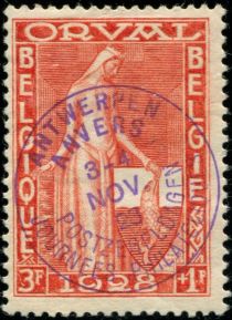 Orval Abbey - Lady Mathilde and blazon Orval - Spec Postmark