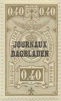 Newspaper Stamp: Overprint Type 1