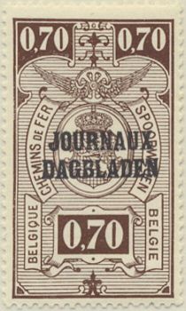 Newspaper Stamp: Overprint Type 1