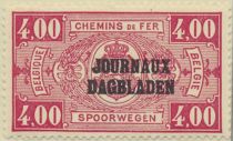 Newspaper Stamp: Overprint Type 1