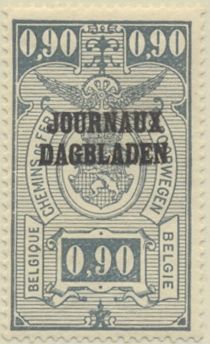 Newspaper Stamp: Overprint Type 1