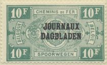 Newspaper Stamp: Overprint Type 1