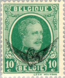 King Albert I - Type Houyoux - Overprint Winged Wheel