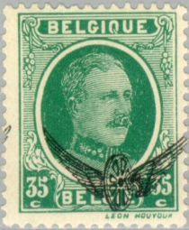 King Albert I - Type Houyoux - Overprint Winged Wheel