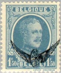 King Albert I - Type Houyoux - Overprint Winged Wheel