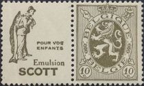 PUB Scott "Pour vos enfants" + Heraldic Lion 10ct