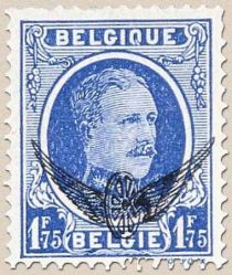 King Albert I - Type Houyoux - Overprint Winged Wheel