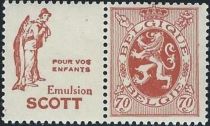 PUB Scott "Pour vos enfants" + Heraldic Lion 70ct