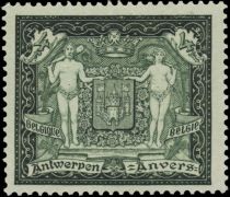 Stamp exhibition Antwerpen-Coat of arms of "Antwerp"