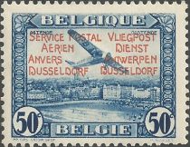 Aircraft over Ostend Fokker F. VIIa/m - Overprinted