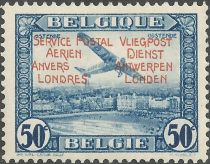 Aircraft over Ostend Fokker F. VIIa/m - Overprinted