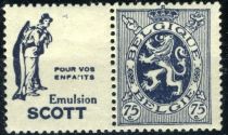 PUB Scott "Pour vos enfants" + Heraldic Lion 75ct DarkViolet