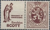 PUB Scott "Croissance" + Heraldic Lion 75ct Red Brown