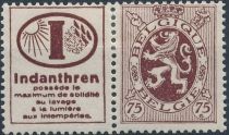 PUB Indanthren + Heraldic Lion 75ct Red Brown