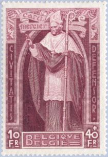 Cardinal Mercier (1851-1926) - Overprinted