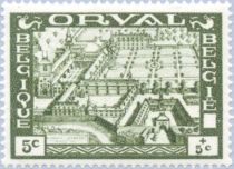 Orval Abbey - after a copper etching from 1780