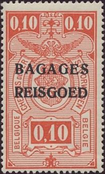 Railway - overprinted Bagages Reisgoed