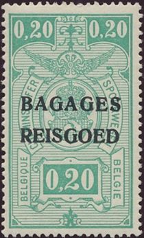 Railway - overprinted Bagages Reisgoed