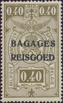 Railway - overprinted Bagages Reisgoed