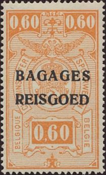 Railway - overprinted Bagages Reisgoed