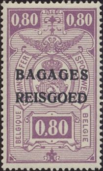 Railway - overprinted Bagages Reisgoed