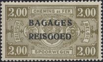 Railway - overprinted Bagages Reisgoed