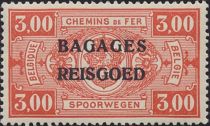 Railway - overprinted Bagages Reisgoed