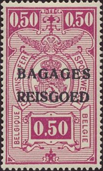 Railway - overprinted Bagages Reisgoed